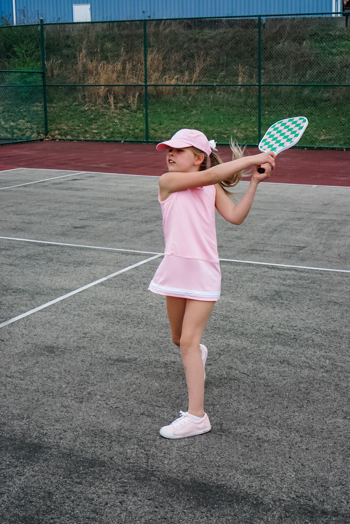 Customizable Bow Baseball Hat in Palmer Pink (Girls)