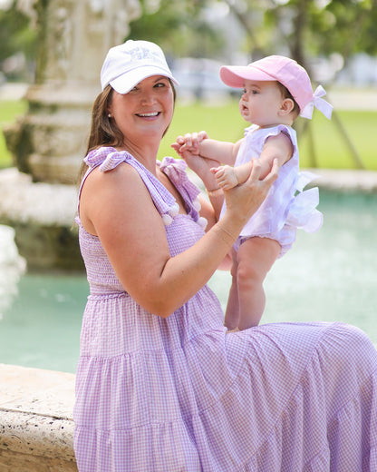 Customizable Bow Baseball Hat in Palmer Pink (Baby/Toddler) - Faire