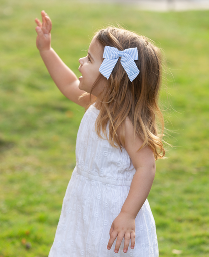 Seersucker Hair Bow