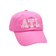 Customizable Bow Baseball Hat in Magenta (Youth)