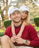 American Flag Bow Baseball Hat (Youth, Junior)