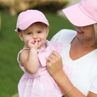 Customizable Bow Baseball Hat in Palmer Pink (Baby/Toddler) - Faire