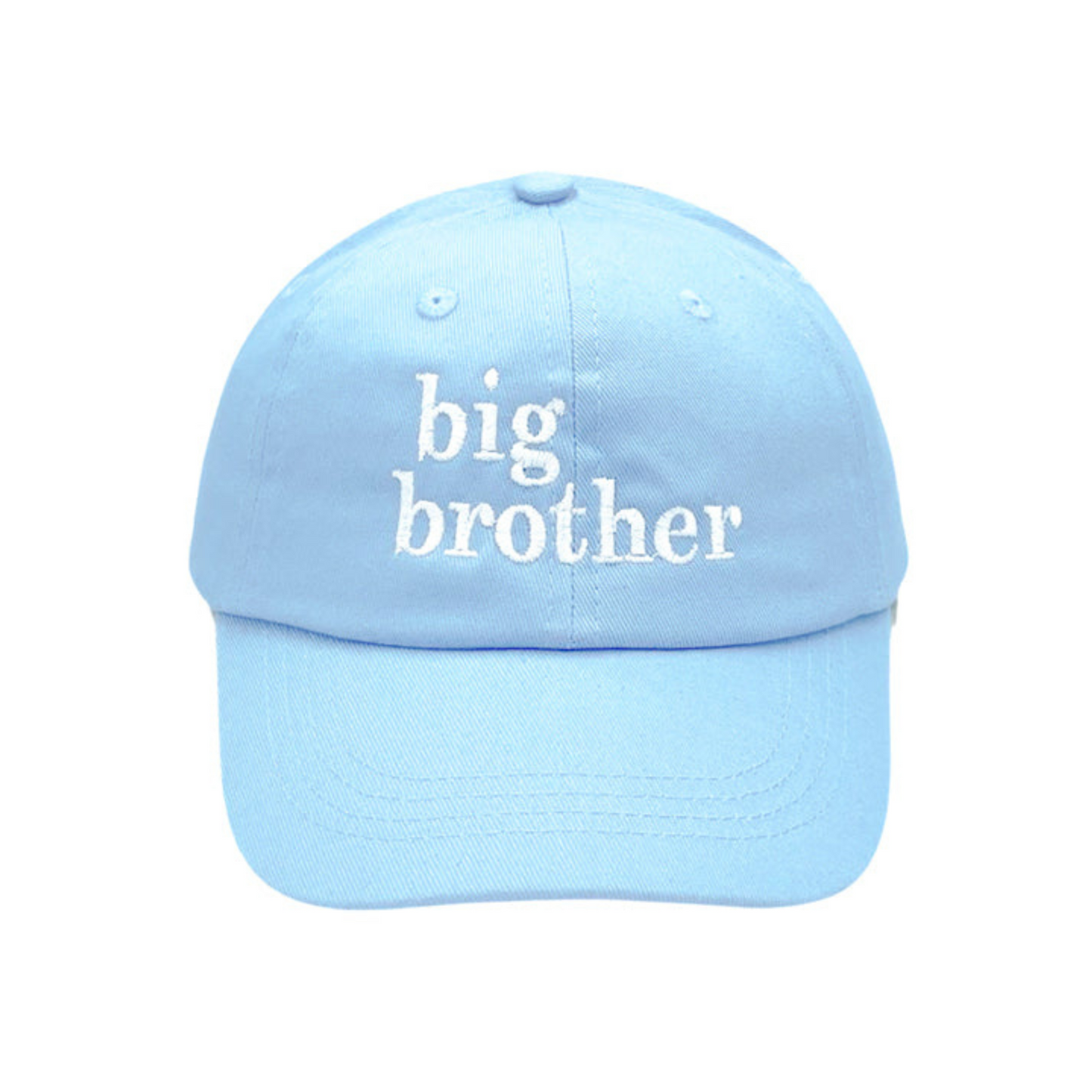 Blue baseball hat with big brother embroidery