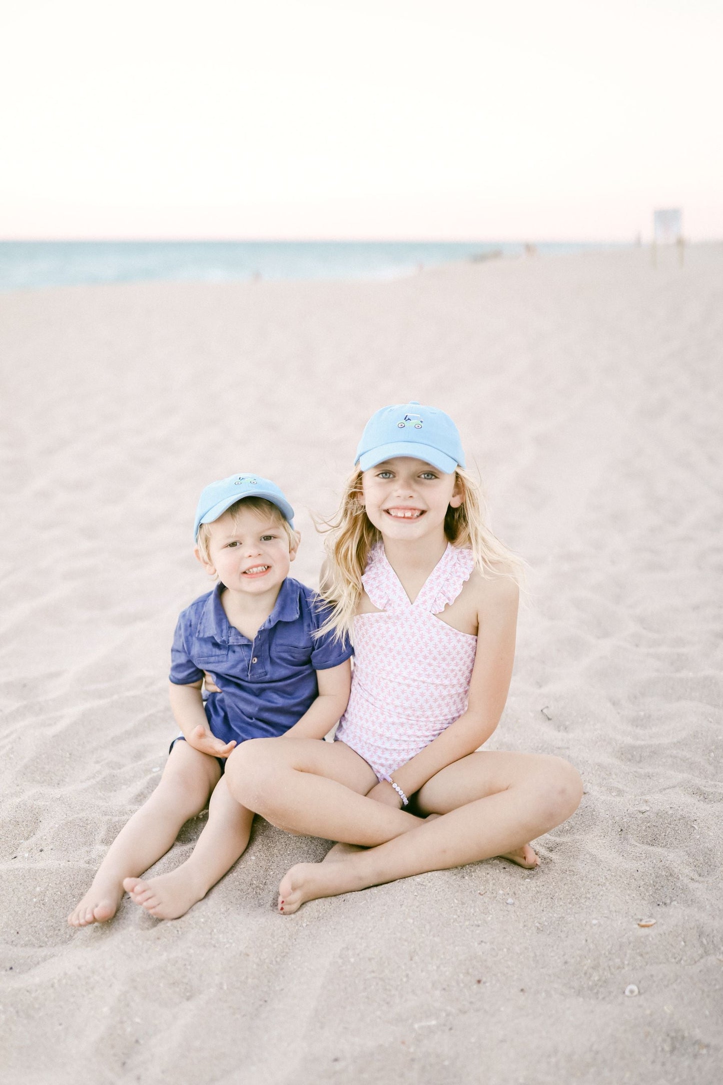 Customizable Golf Cart Bow Baseball Hat (Girls)