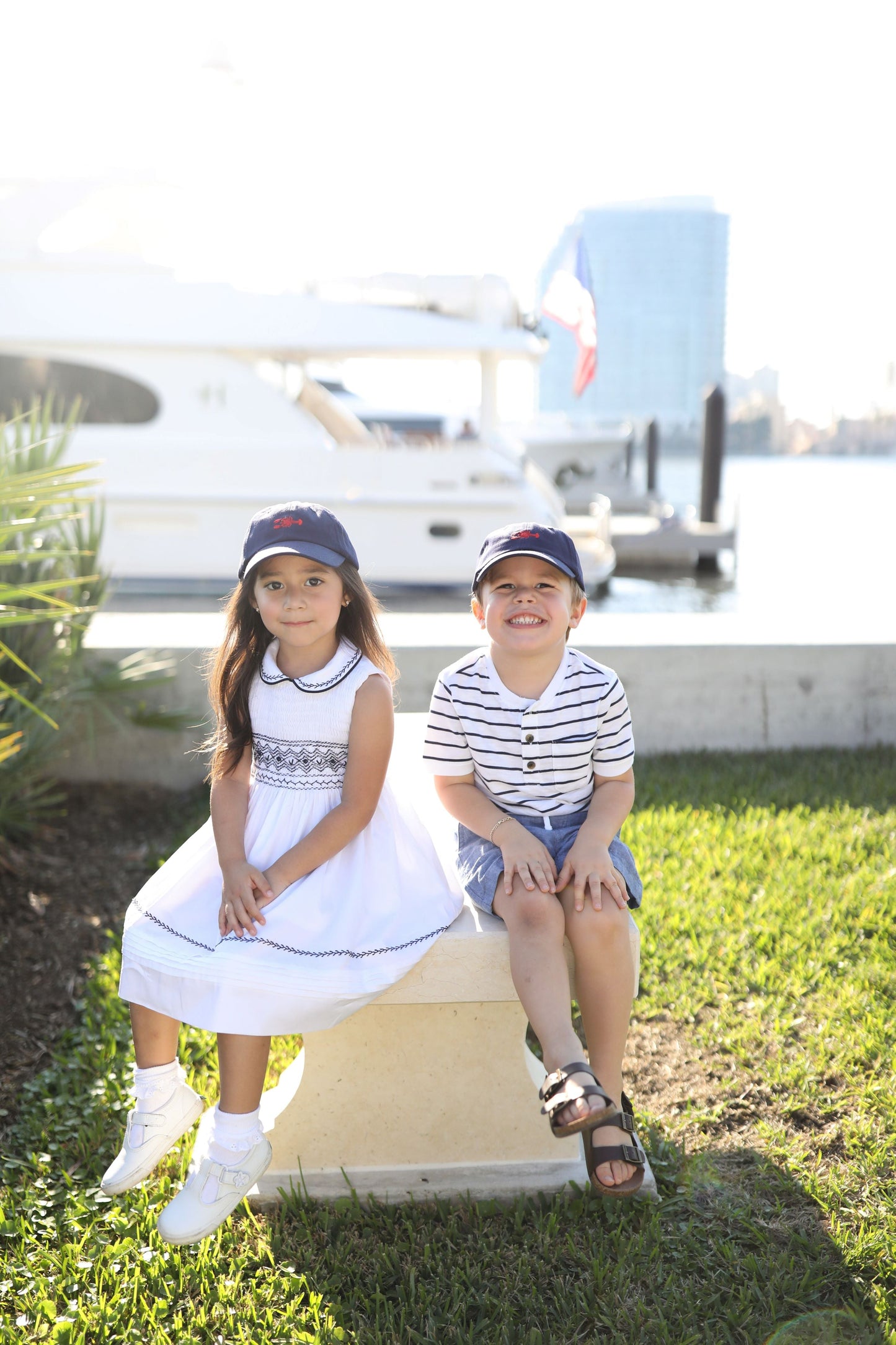 Customizable Lobster Bow Baseball Hat (Girls)