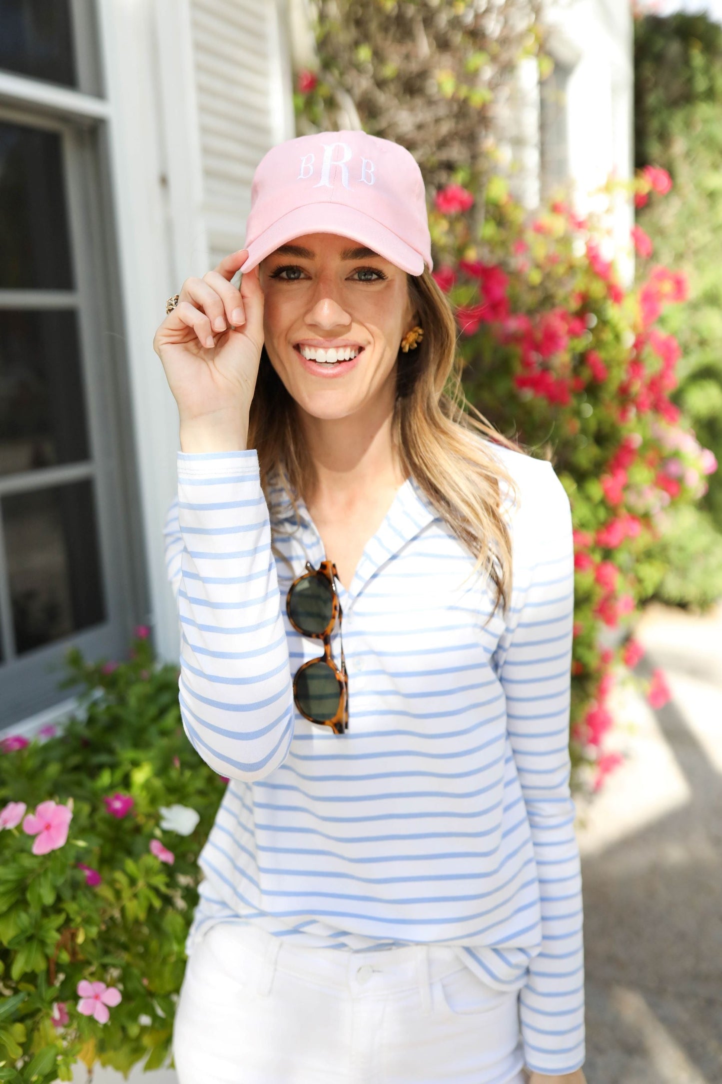 Customizable Bow Baseball Hat in Palmer Pink (Adult)