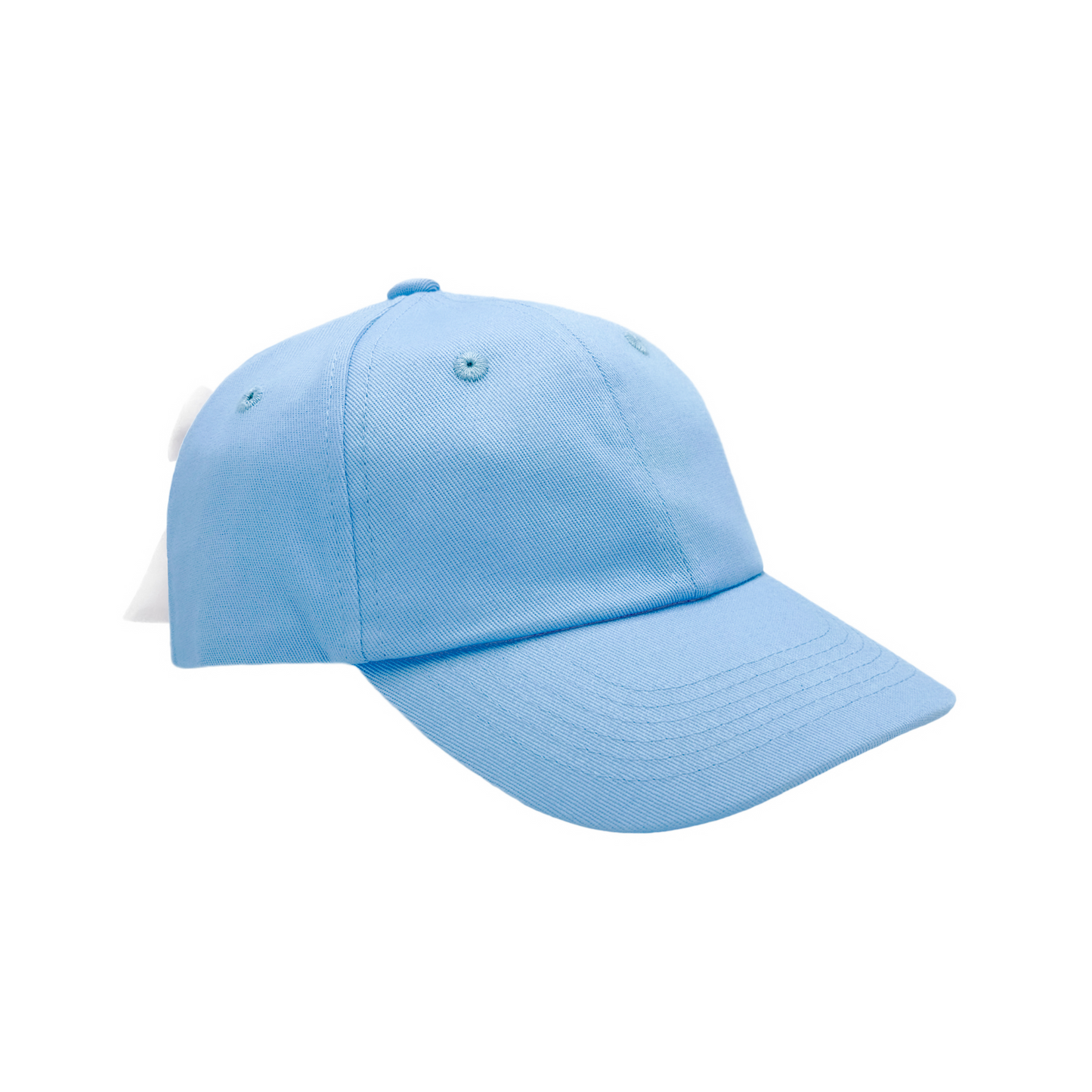 Customizable Bow Baseball Hat in Birdie Blue (Girls)