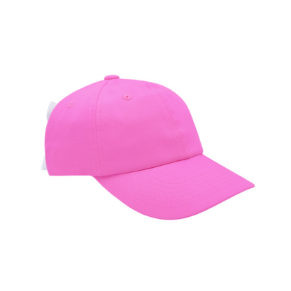 Customizable Bow Baseball Hat in Maisie Magenta (Girls)