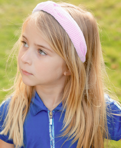 Seersucker Knot Headband