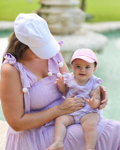 Customizable Bow Baseball Hat in Palmer Pink (Baby/Toddler) - Faire