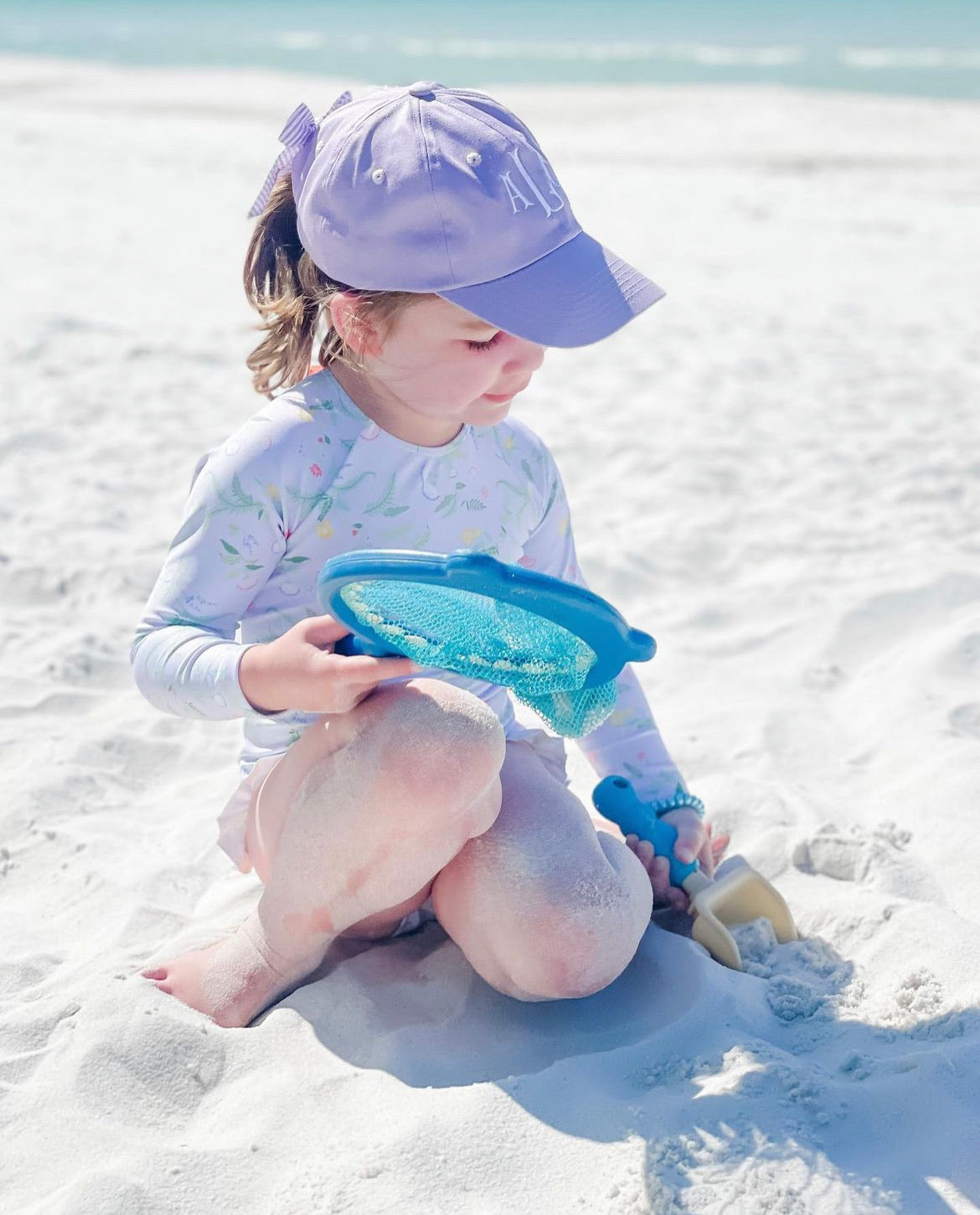 Customizable Bow Baseball Hat in Lilly Lavender (Girls)