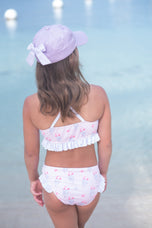 Customizable Bow Baseball Hat in Lilly Lavender (Youth)