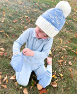 Golf Bobble Hat & Mittens Set