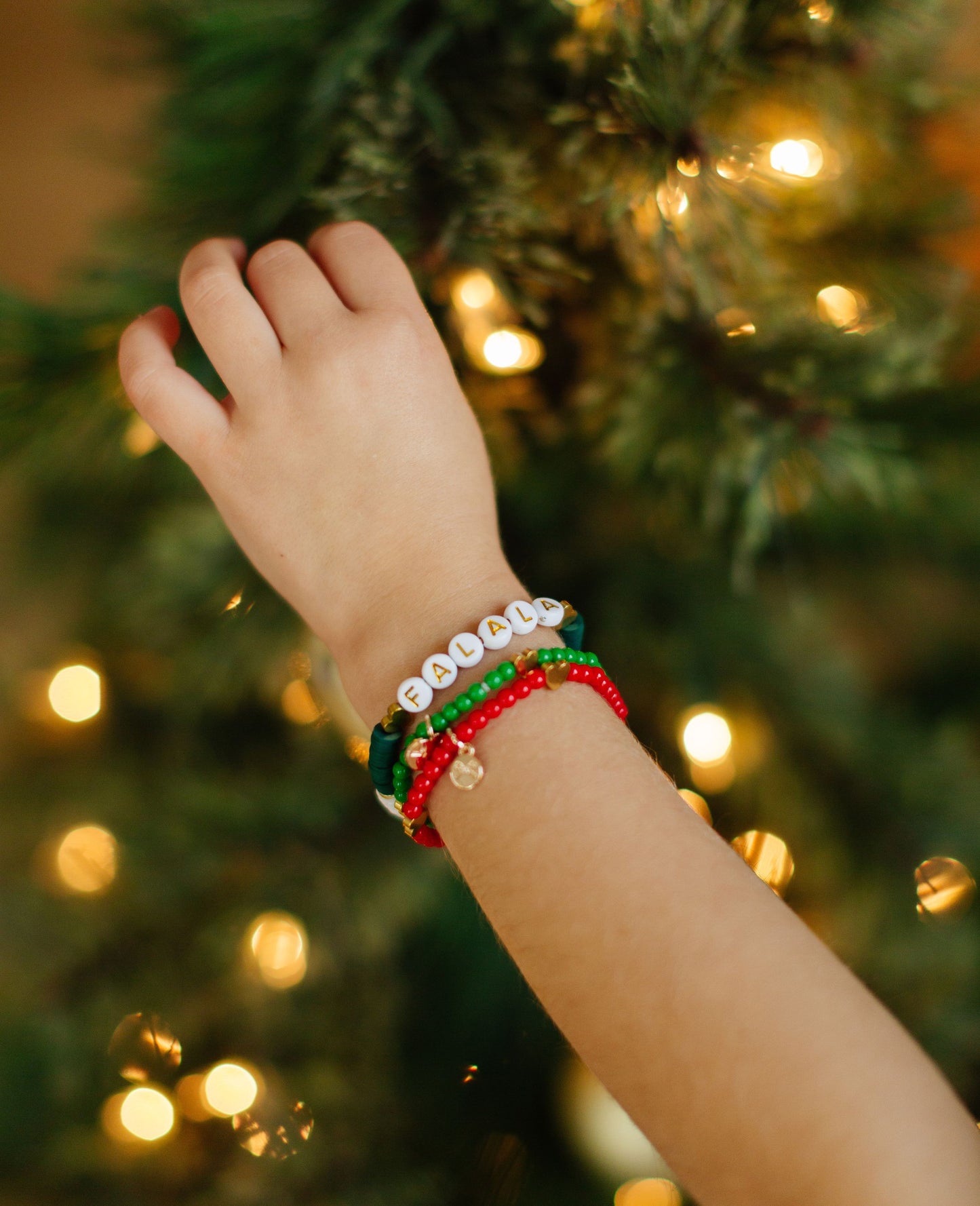 Christmas Hearts Bracelet Gift Set