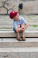 Customizable Baseball Hat in Ruby Red (Youth)