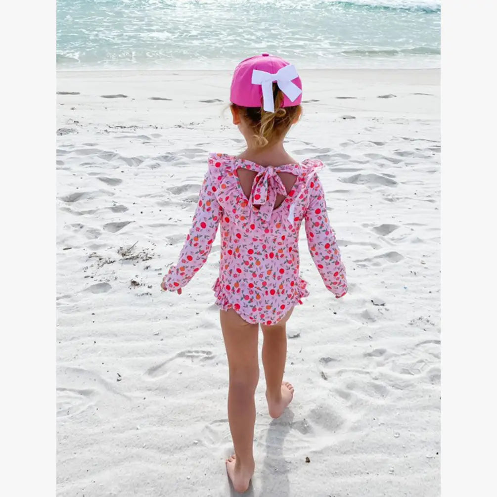 Customizable Bow Baseball Hat in Maisie Magenta (Girls)