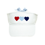 Patriotic Hearts Bow Visor (Youth/Junior)