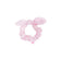 Seersucker Bow Scrunchie in Pink/White