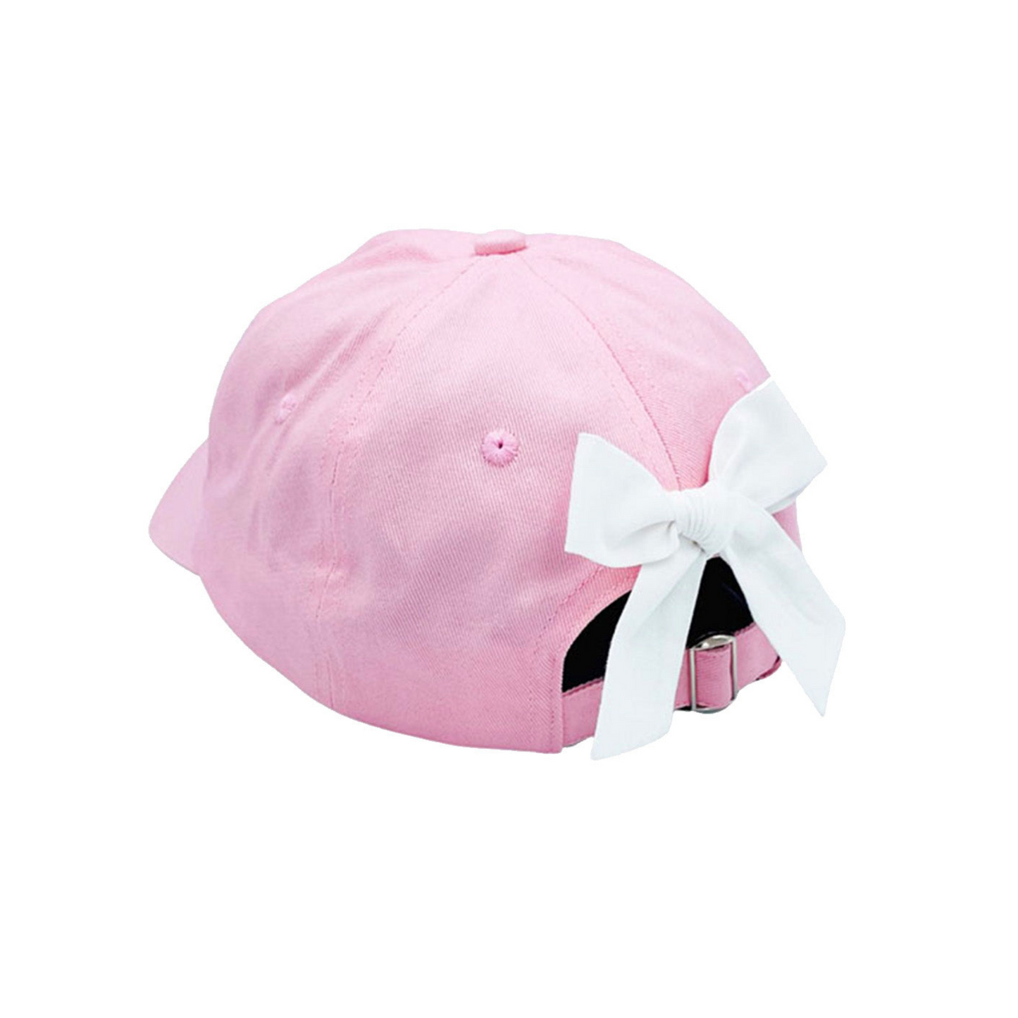 Customizable Bow Baseball Hat in Palmer Pink (Girls)