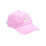 Customizable Rainbow Sparkle Bow Baseball Hat (Youth, Junior)