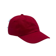 Customizable Bow Baseball Hat in Red (Youth)