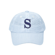 Customizable Baseball Hat in Seersucker Blue (Baby/Toddler)