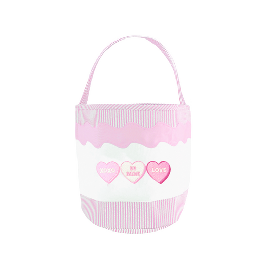 Candy Hearts Tote, Pink