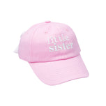 Customizable Little Sister Bow Baseball Hat (Baby/Toddler)