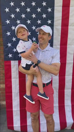 American Flag Bow Baseball Hat (Adult)