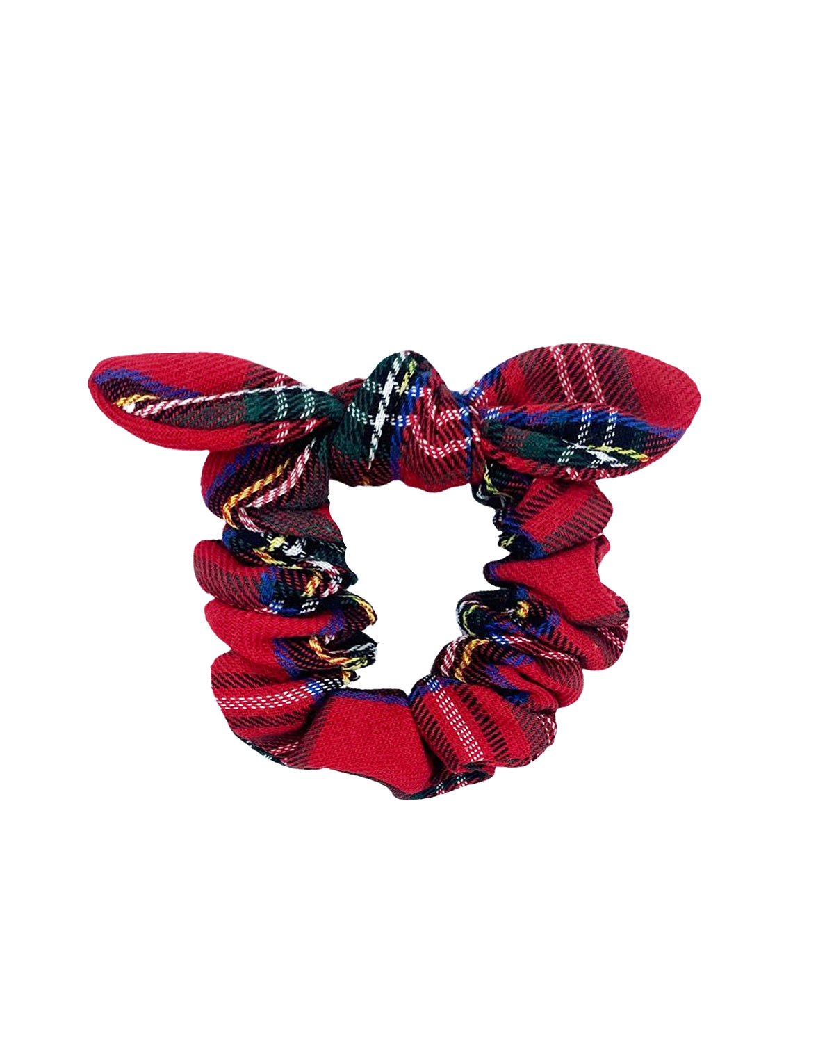 Plaid Bow Scrunchie in Scottie Stewart